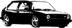 Naklejka VW GOLF 1