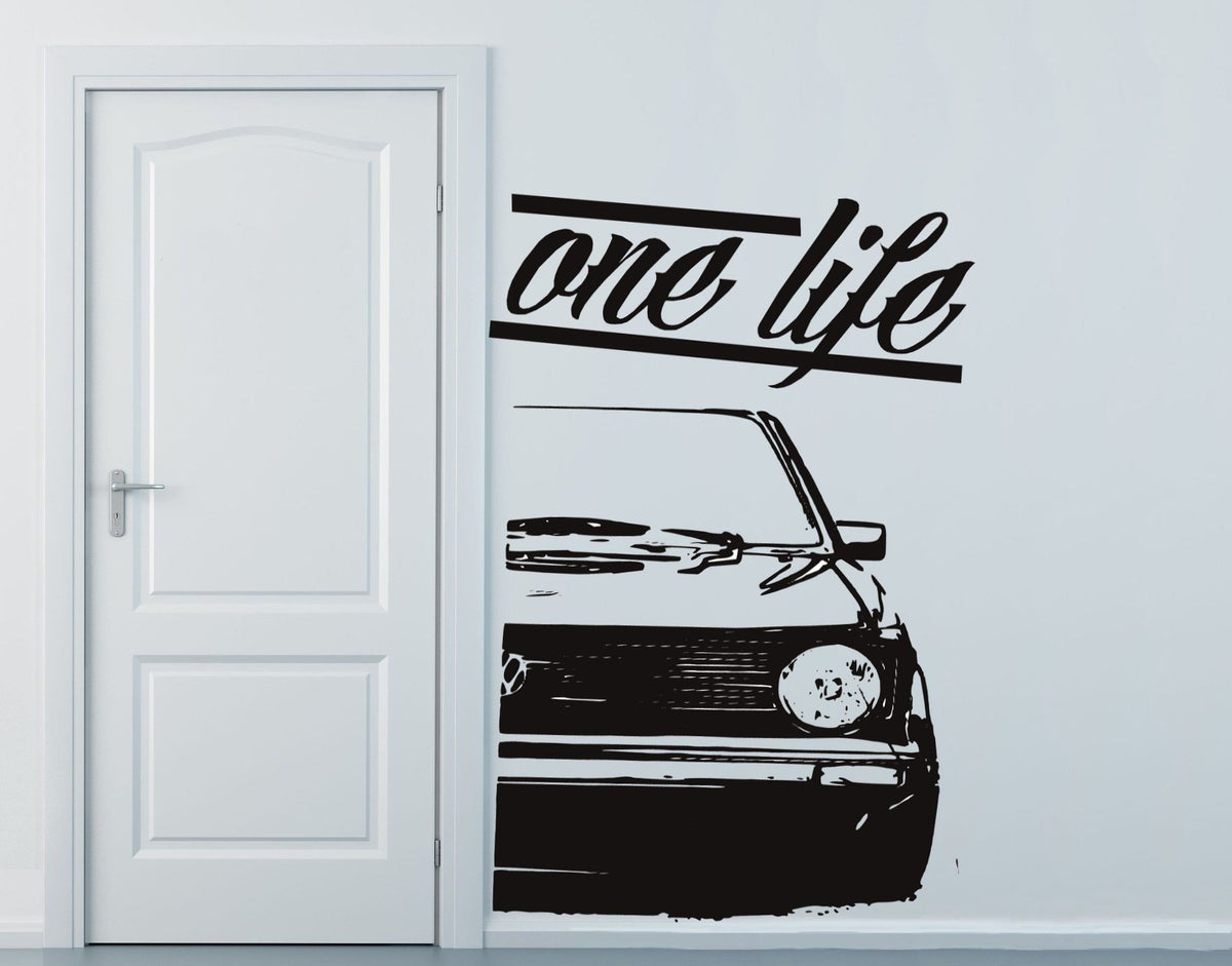Naklejka VW GOLF 2 DRZWI