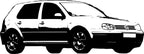 Naklejka VW GOLF 4