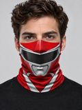 Bandana na twarz Red Power Ranger