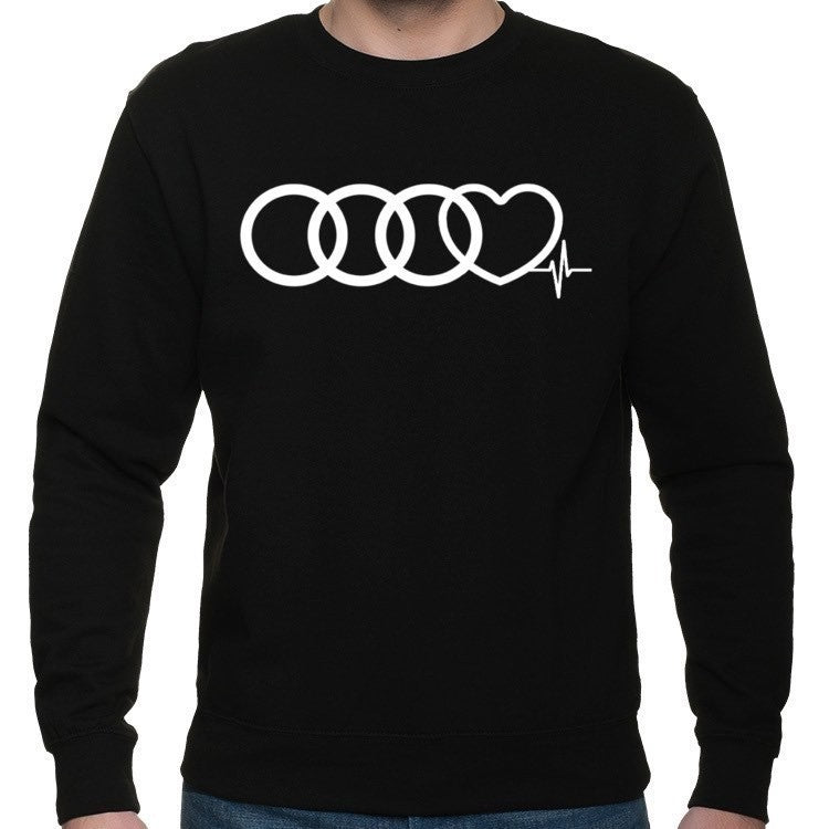 BLUZA BEZ KAPTURA AUDI SERCE I PULS