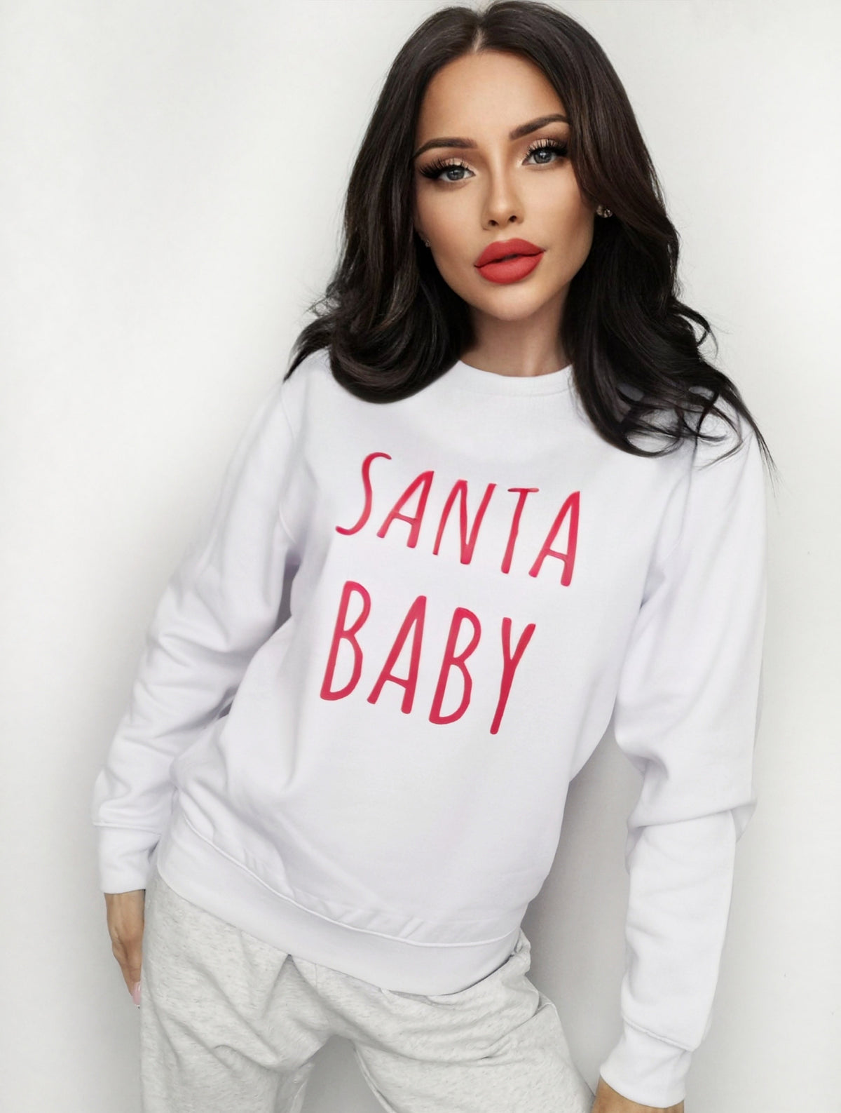 BLUZA BEZ KAPTURA święta SANTA BABY
