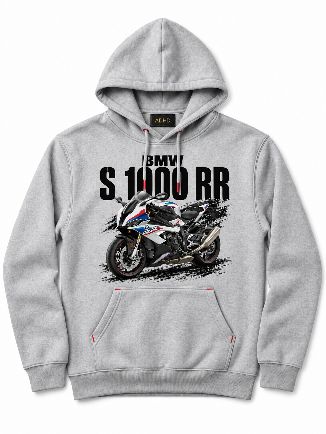 Szara bluza kangurka ADHD BMW S 1000 RR