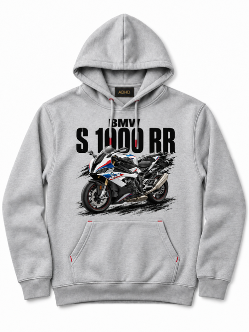 Szara bluza kangurka ADHD BMW S 1000 RR
