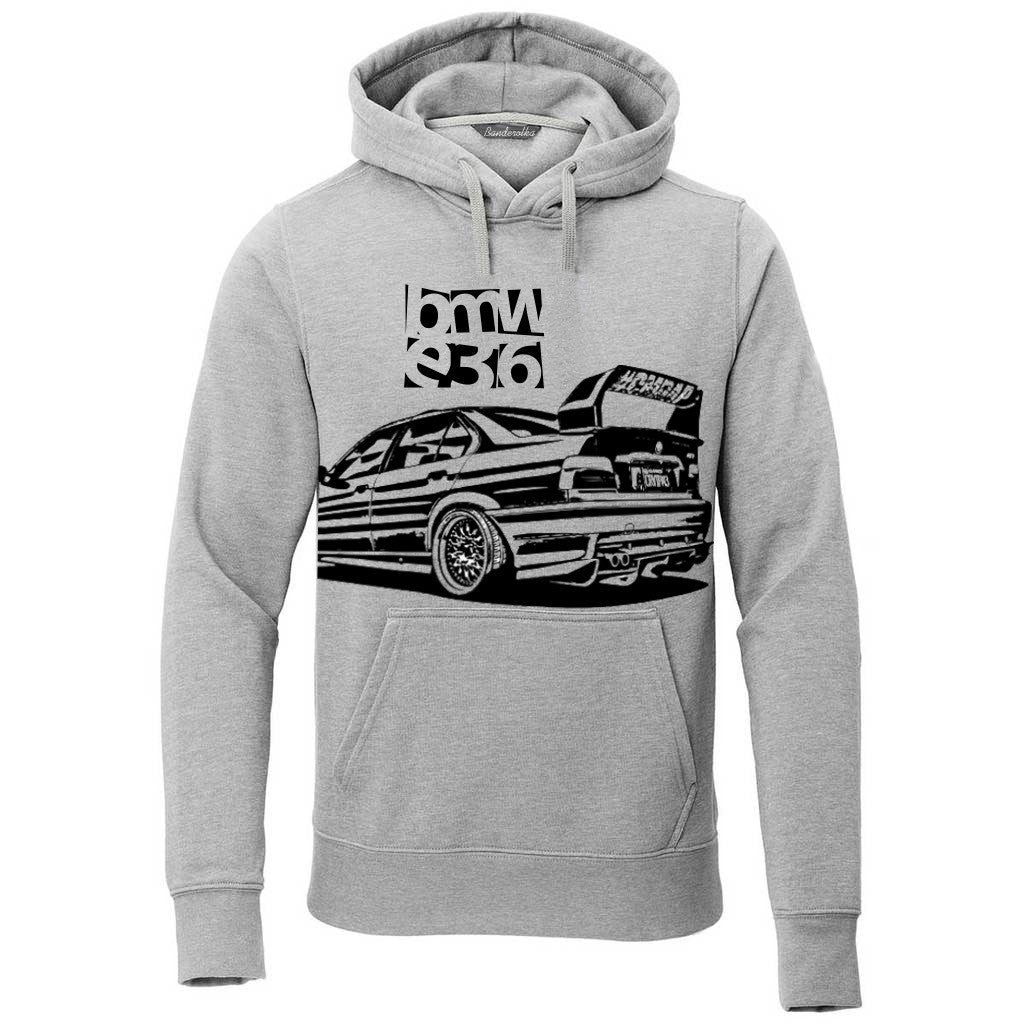 BLUZA MĘSKA KANGURKA KONTURY BMW E36 tył