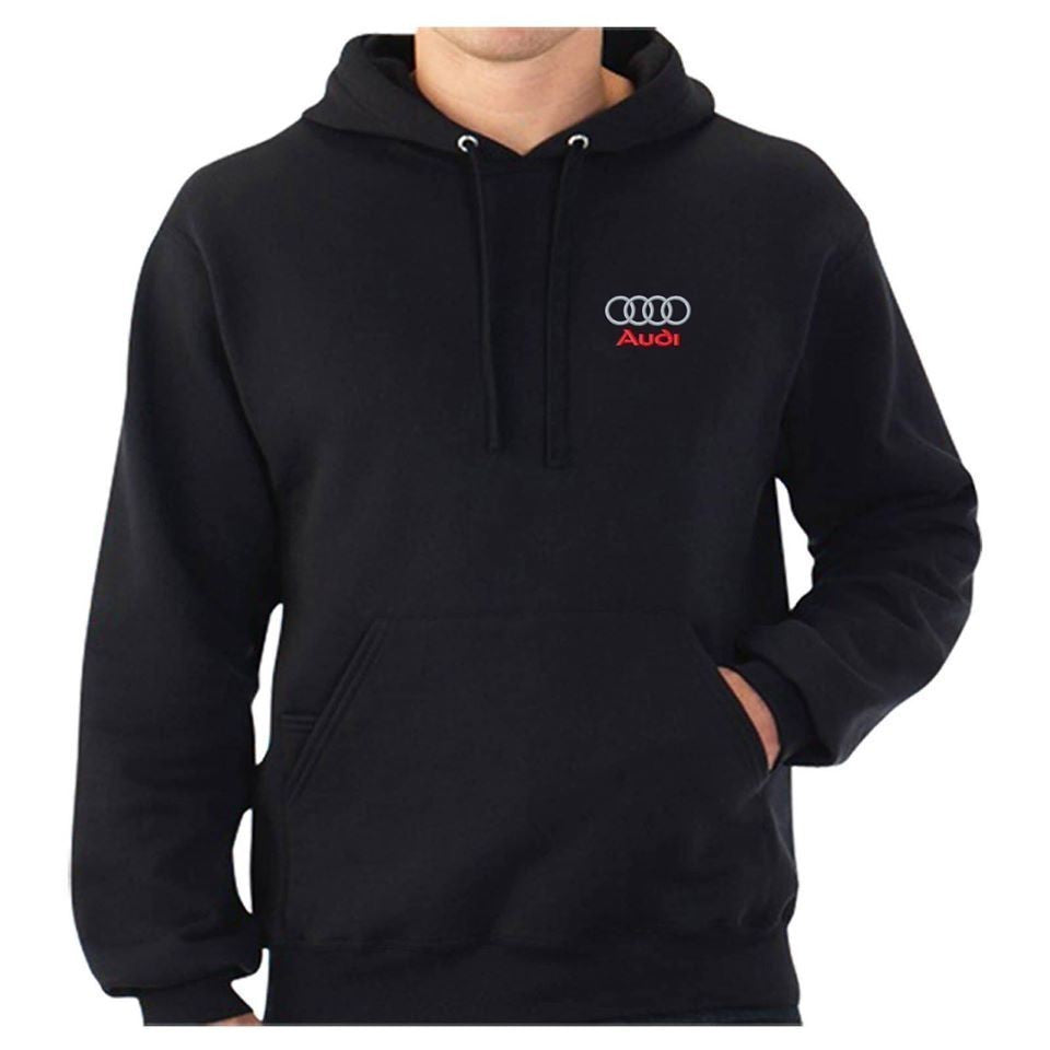 BLUZA MĘSKA KANGURKA MAŁE LOGO AUDI