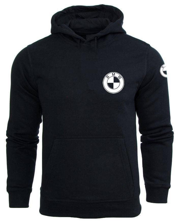 BLUZA MĘSKA KANGURKA MAŁE LOGO BMW