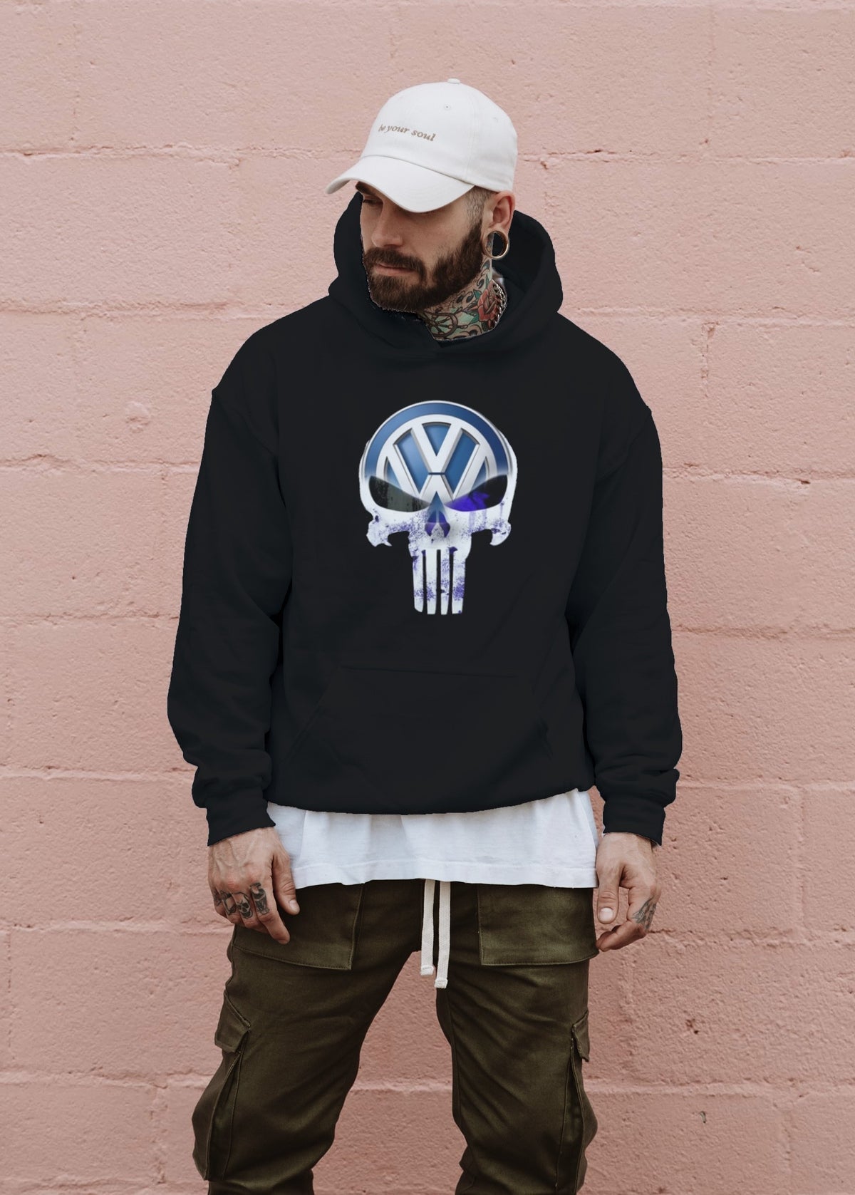 BLUZA MĘSKA KANGURKA PUNISHER VOLKSWAGEN