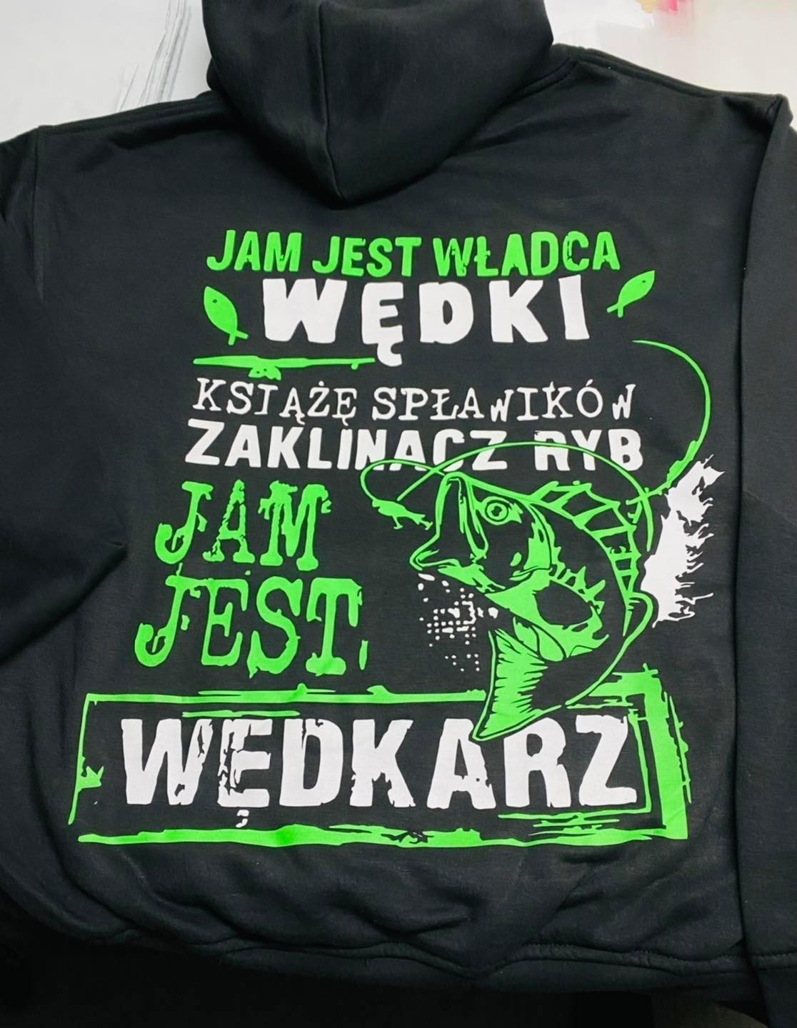 BLUZA MĘSKA KANGURKA WŁADCA WĘDKI