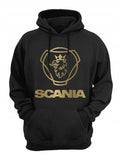 BLUZA MĘSKA KANGURKA ZŁOTE LOGO SCANIA