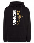 BLUZA MĘSKA KANGURKA ZŁOTO BIAŁE LOGO SCANIA