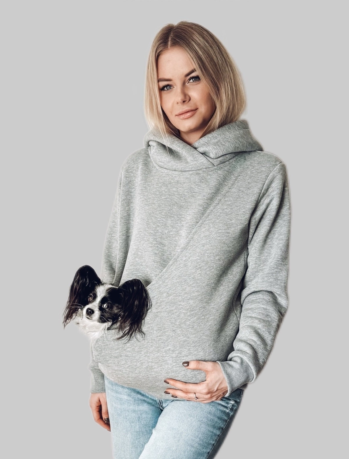 Bluza z kieszenią do noszenia psa PUPILKA