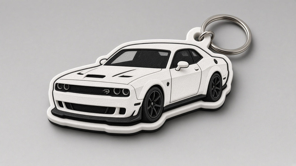 Breloczek 3D — Dodge Hellcat