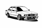 Naklejka BMW E30 GWINT