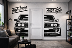 Naklejka BMW E30 DRZWI