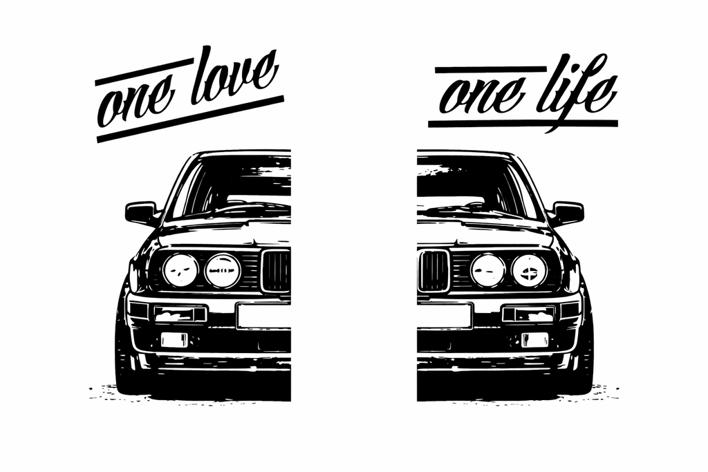 Naklejka BMW E30 DRZWI