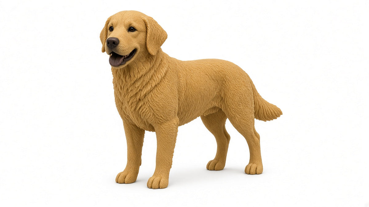 Figurka 3D — Golden Retriever (20 cm)