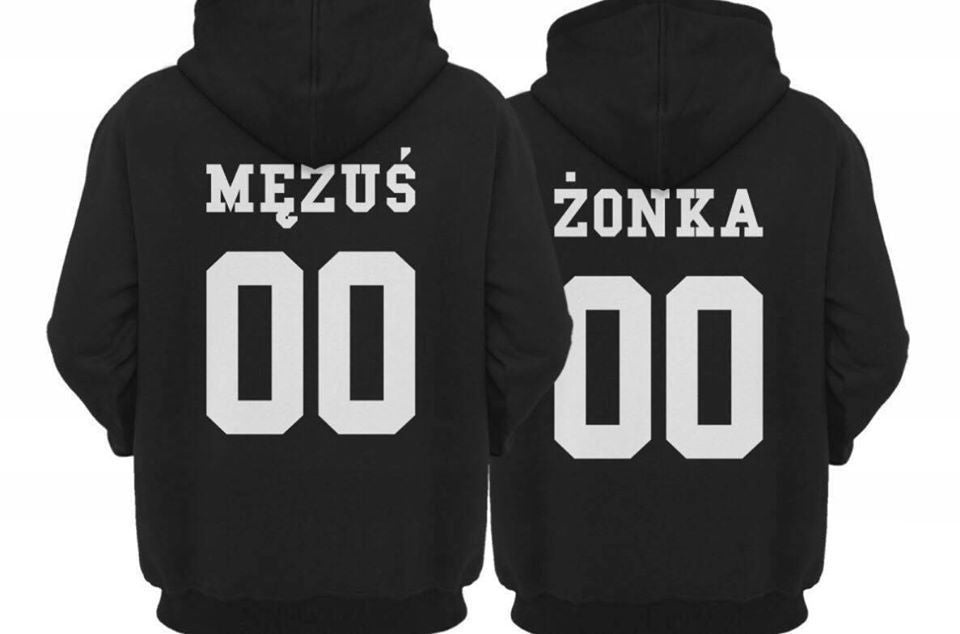 KOMPLET BLUZ DLA PARY MĘŻUŚ ŻONKA