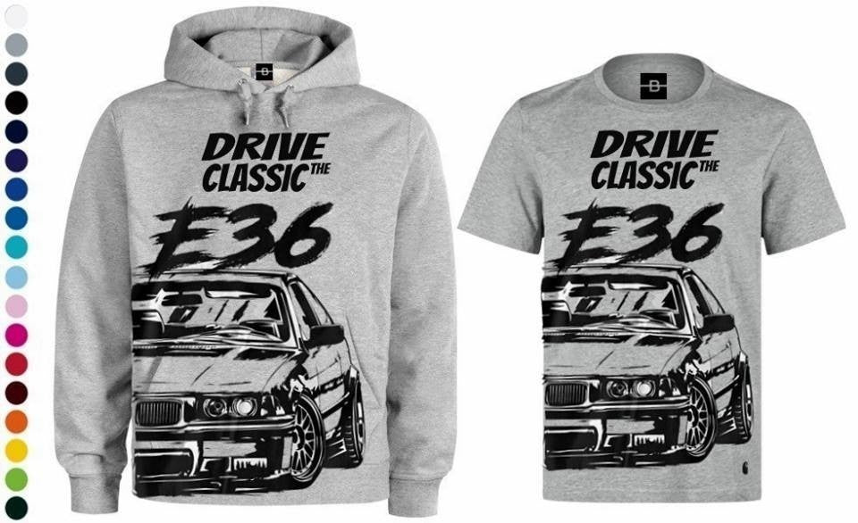 KOMPLET BLUZA KOSZULKA DRIVE THE CLASSIC BMW E36