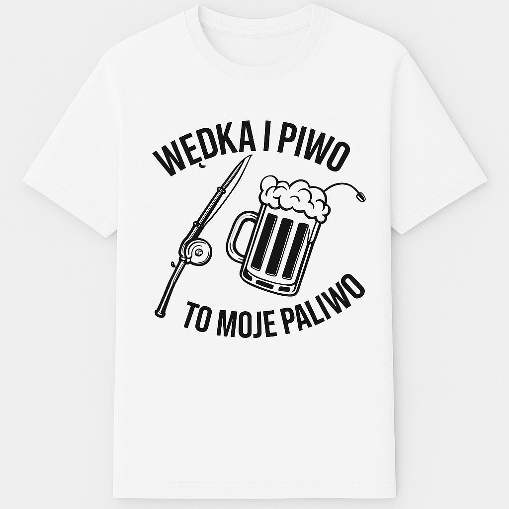 KOSZULKA WĘDKA I PIWO WĘDKARZ