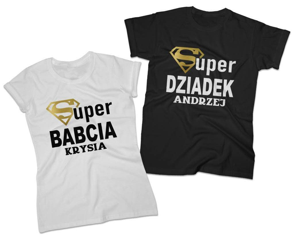 KOSZULKI SUPER DZIADEK BABCIA
