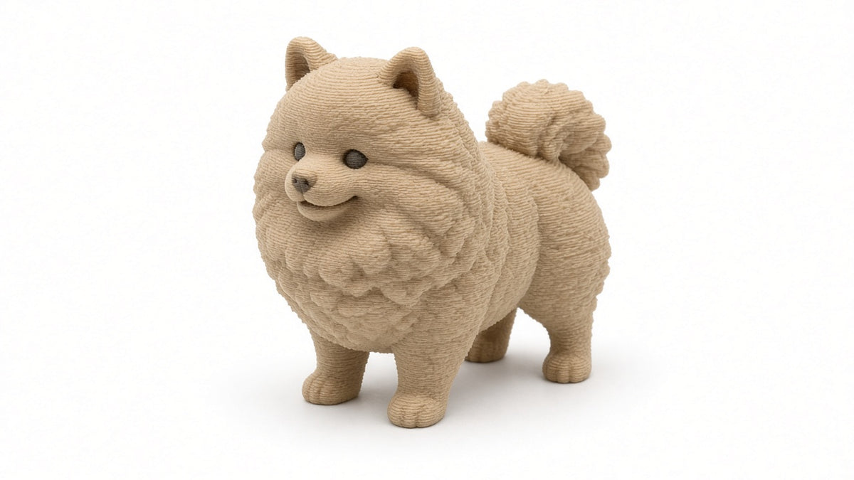 Figurka 3D — Pomeranian (20 cm)