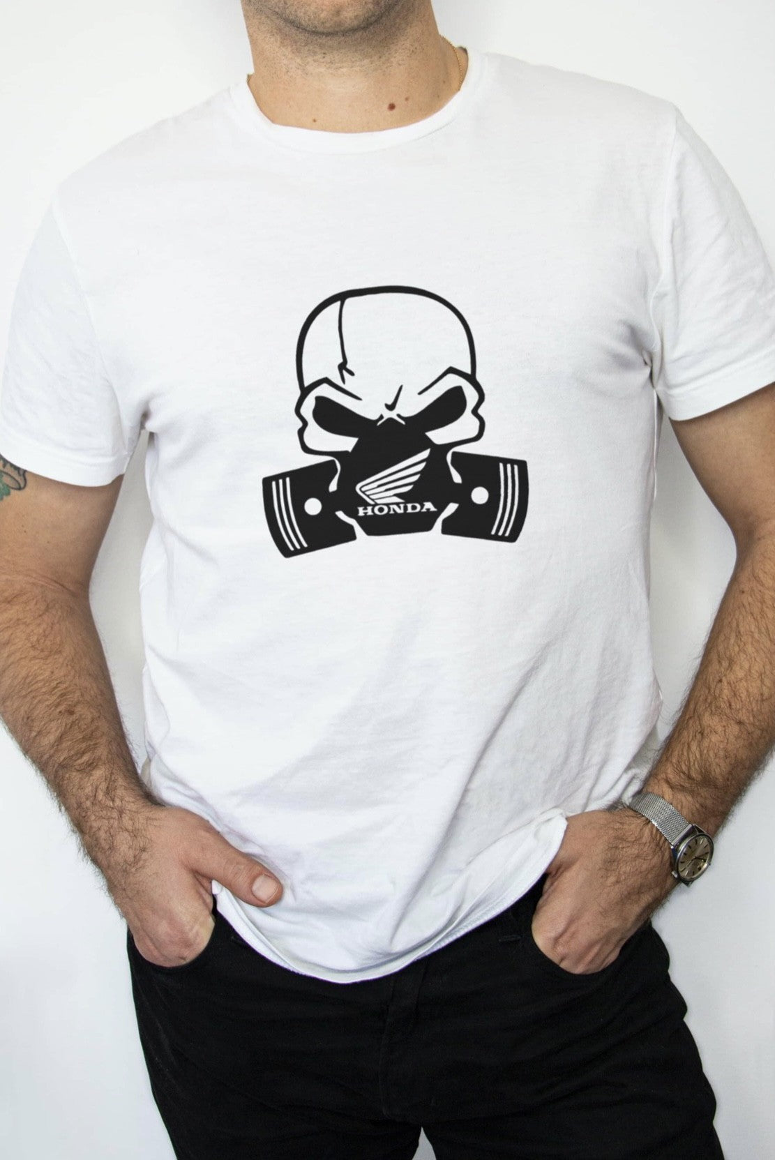 T-SHIRT MĘSKI HONDA MASKA