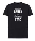 T-SHIRT MĘSKI JESTEM GRUBY