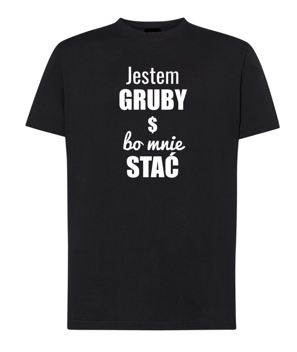 T-SHIRT MĘSKI JESTEM GRUBY