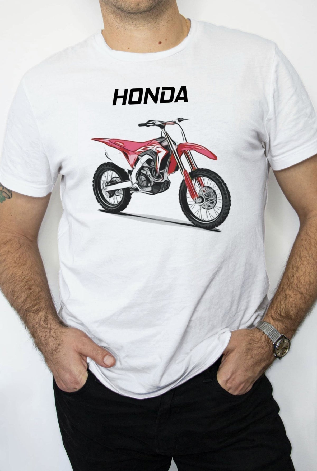 T-SHIRT MĘSKI CROSS HONDA