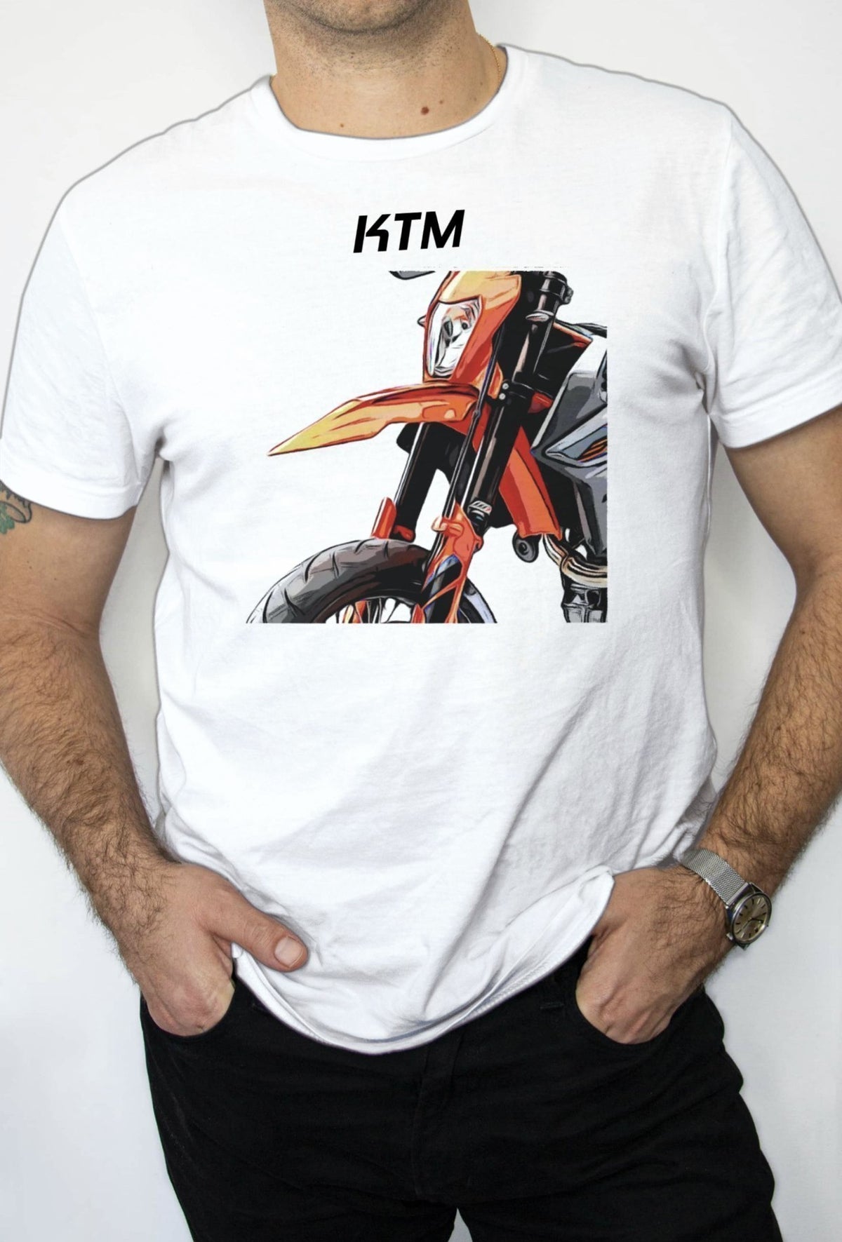 T-SHIRT MĘSKI CROSS KTM BŁOTNIK