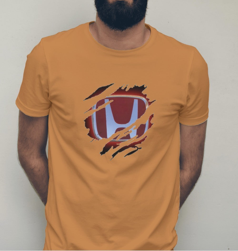 T-SHIRT MĘSKI SZARPANE LOGO HONDA