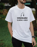 T-SHIRT MĘSKI WĘDKARZ Z KRWI I OŚCI
