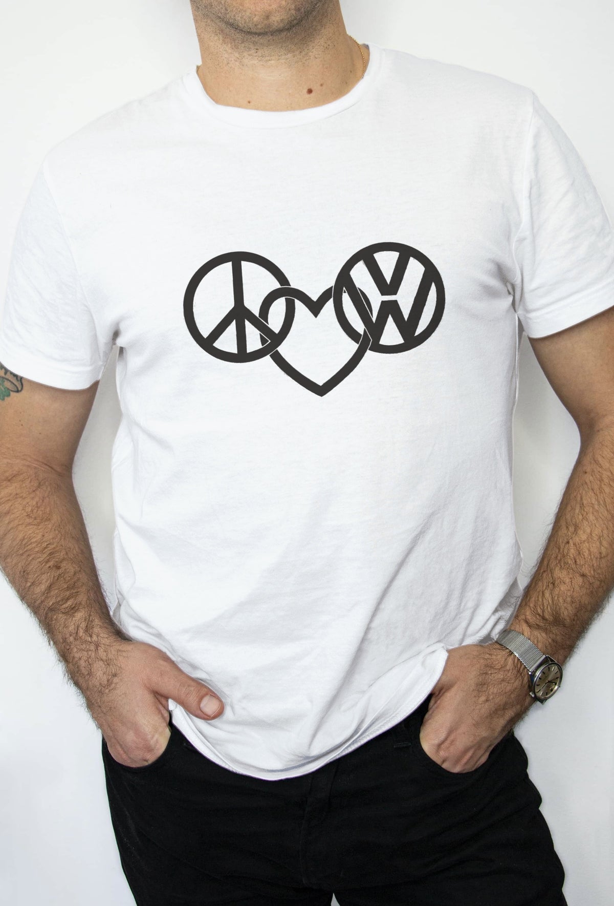 T-SHIRT VOLKSWAGEN PEACE LOVE