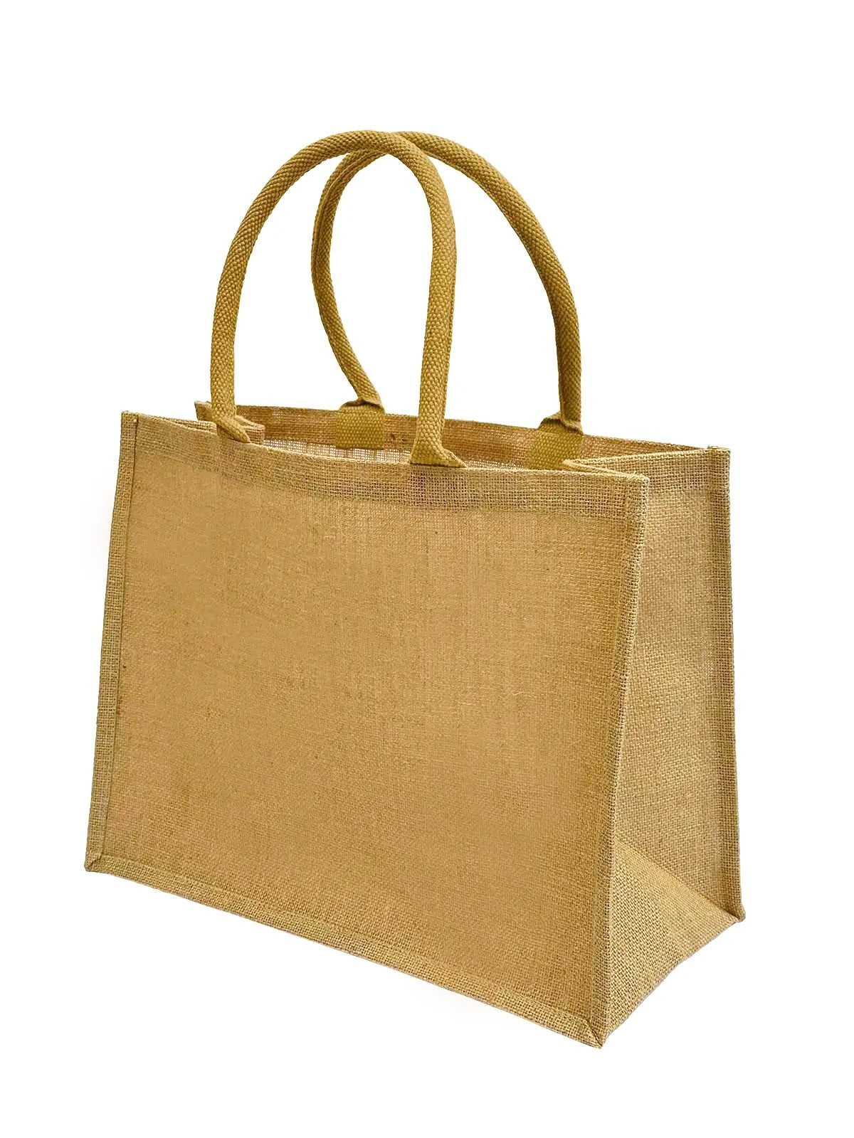 Torba shopper z juty laminowanej