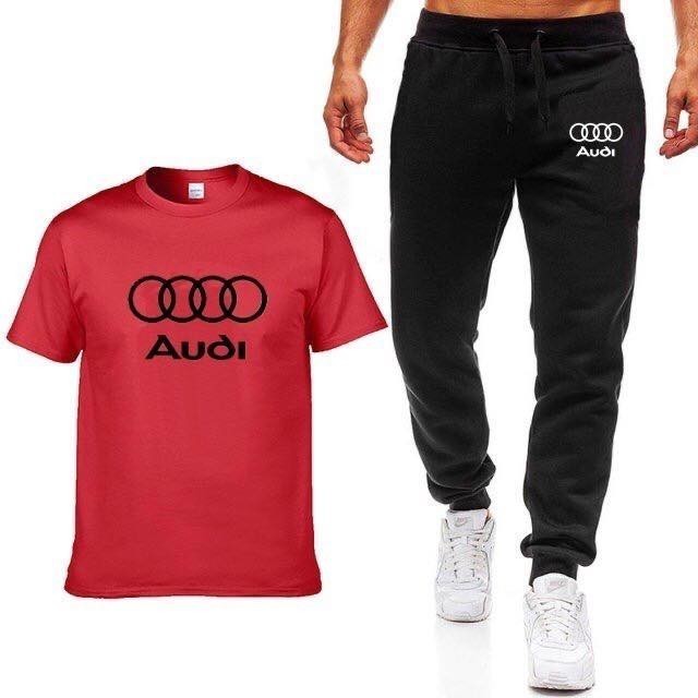 ZESTAW MĘSKI AUDI KOSZULKA I SPODNIE